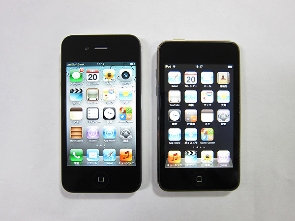 iPhone 4S iPod touch 第2世代