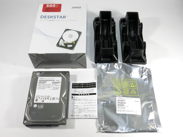 日立GST HDS721050CLA362 DESKSTAR 500GB 0S02600 HDD パッケージ2011年