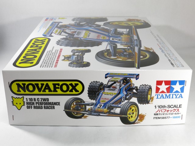 タミヤ ノバフォックス（TAMIYA NOVAFOX）復刻版パッケージ 左側面