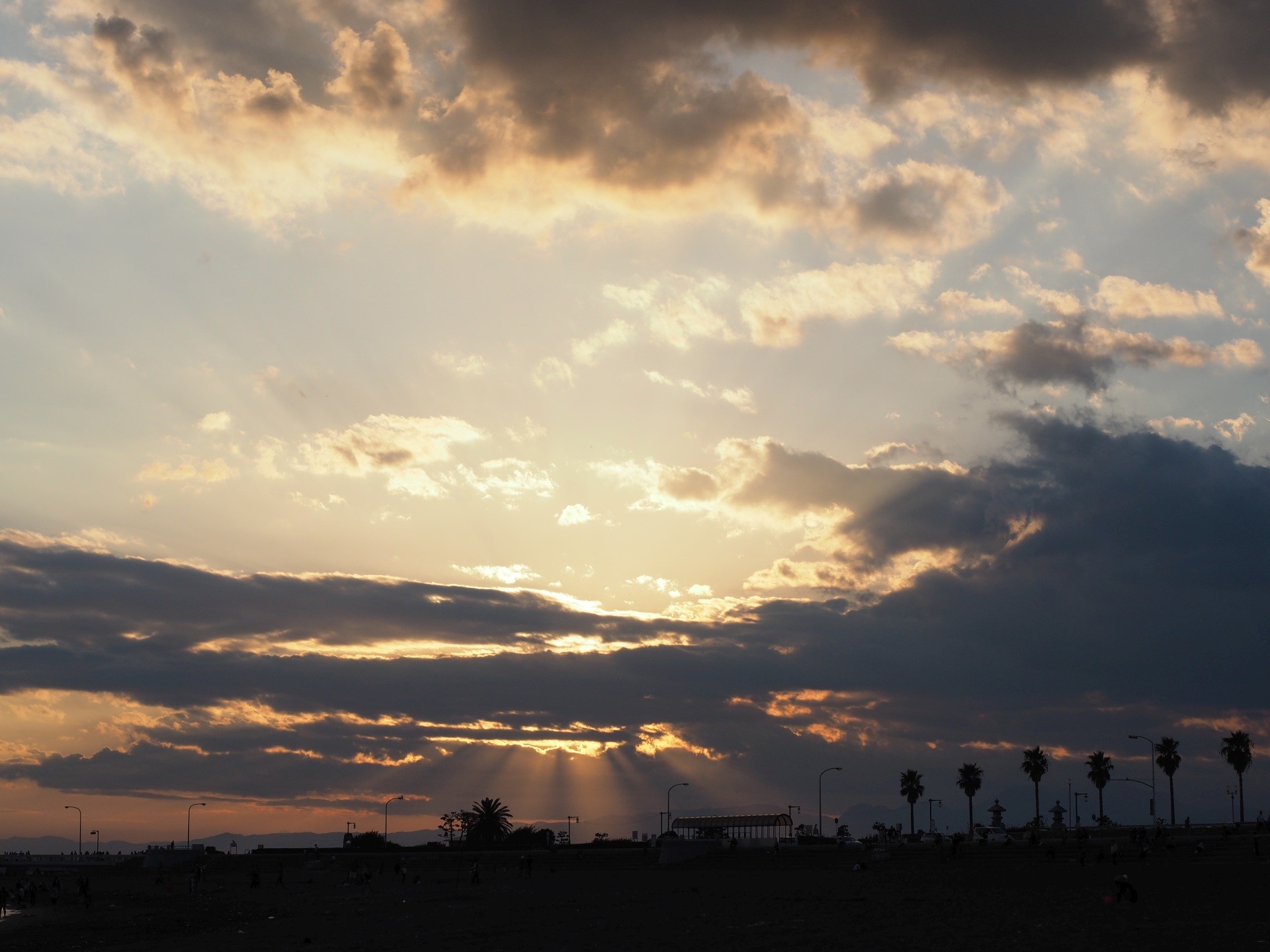 江の島夕日40mm