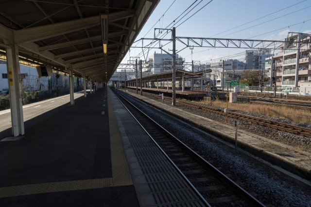 東海道線ホーム東端