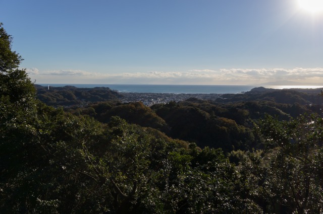 相模湾と鎌倉市街