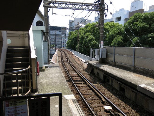 江ノ電藤沢駅ホーム端